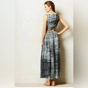 NWT Anthropologie Shibori Maxi dress Medium